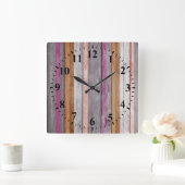  kleuren zien er uit #8 vierkante klok (Huis)