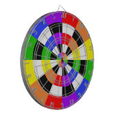 Kleuren Zwart en Wit Dartbord (Voorkant Links)