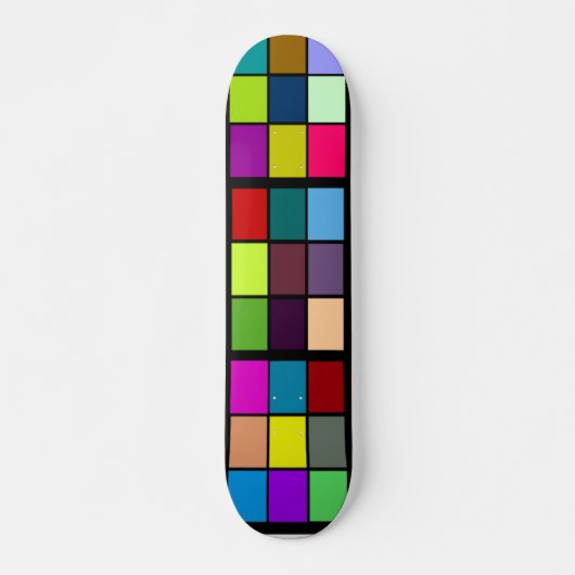 Kleuren zwarte grens Skateboard (Voorkant)