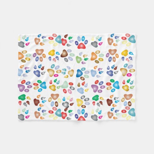 kleurenafdrukken fleece deken (Voorkant (Horizontaal))