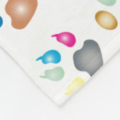 kleurenafdrukken fleece deken (Hoek)
