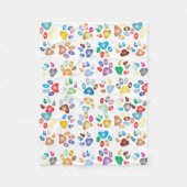 kleurenafdrukken fleece deken (Voorkant)