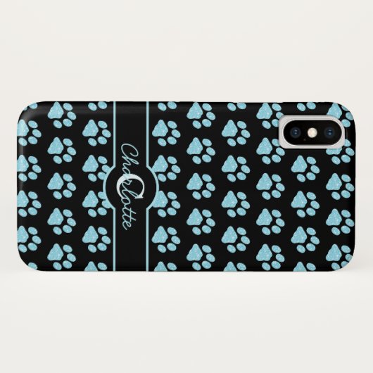 Kleurenafdrukken Glitter Blauwgroen Blauw Stijlvol Case-Mate iPhone Case (Achterkant (horizontaal))