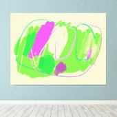 Kleurenafvoer Verrekte canvas afdrukken (Insitu (Houten vloer))