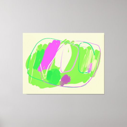 Kleurenafvoer Verrekte canvas afdrukken (Voorkant)