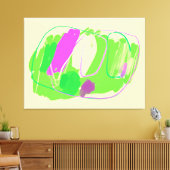 Kleurenafvoer Verrekte canvas afdrukken (Insitu (Woonkamer))