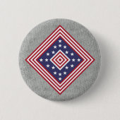 Kleurenbadge: Amerika Ronde Button 5,7 Cm (Voorkant)