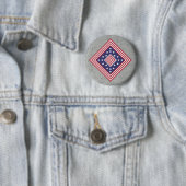 Kleurenbadge: Amerika Ronde Button 5,7 Cm (In situ)