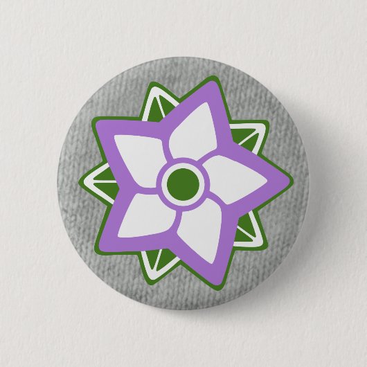 Kleurenbadge: Niet-binair geslacht, Genderqueer Ronde Button 5,7 Cm (Voorkant)