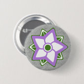 Kleurenbadge: Niet-binair geslacht, Genderqueer Ronde Button 5,7 Cm (Voorkant /achterkant)