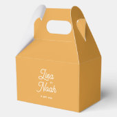 Kleurenbagger - oranje bedankdoosjes (Achterkant)