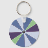 Kleurenbalken blauw sleutelhanger (Voorkant)