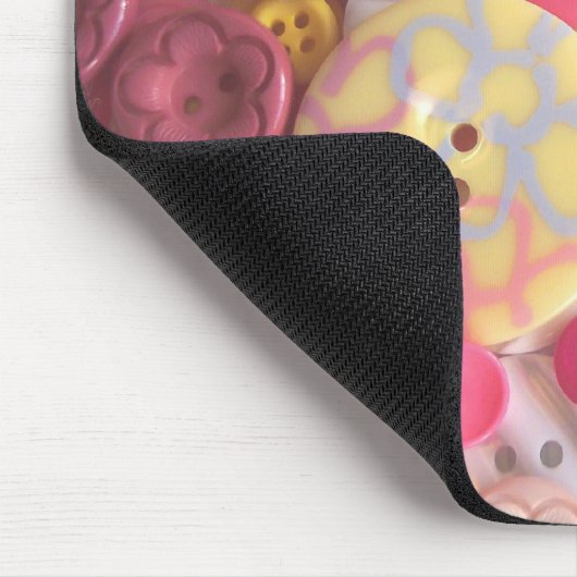 Kleurenbalken Buttonnen Muismat (Hoek)