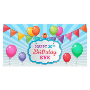 Kleurenballonnen Maandag Banner Party Decor-Any Ag