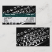 Kleurenband - Dk Groen -  schrijfmachine Visitekaartje (Voorkant / Achterkant)