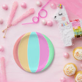 Kleurenband voor pasta papieren bordje (Feest)