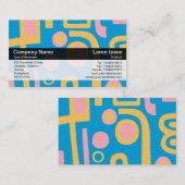 Kleurenband - zwart - Abstract 170914 Visitekaartje (Voorkant / Achterkant)