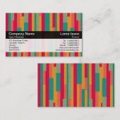 Kleurenband - zwart - Abstract 240113 Visitekaartje (Voorkant / Achterkant)