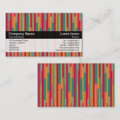 Kleurenband - zwart - Abstract 240113a Visitekaartje (Voorkant / Achterkant)