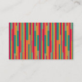 Kleurenband - zwart - Abstract 240113a Visitekaartje (Achterkant)