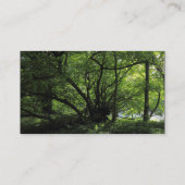 Kleurenband - zwart - bomen per rivier visitekaartje (Achterkant)