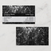 Kleurenband - zwart - botanische tuin visitekaartje (Voorkant / Achterkant)