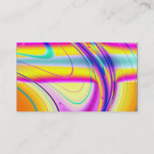 Kleurenband - zwart - fractal Abstract Visitekaartje (Achterkant)