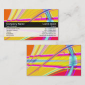 Kleurenband - zwart - fractal Abstract Visitekaartje (Voorkant / Achterkant)