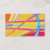 Kleurenband - zwart - fractal Abstract Visitekaartje (Achterkant)