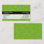 Kleurenband - zwart - groene textuur visitekaartje (Voorkant / Achterkant)