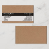 Kleurenband - zwart - kartonnen doos visitekaartje (Voorkant / Achterkant)