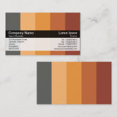 Kleurenband - zwart - kleuren visitekaartje (Voorkant / Achterkant)