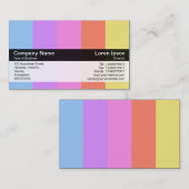 Kleurenband - zwart - kleuren visitekaartje (Voorkant / Achterkant)