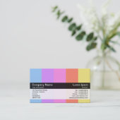 Kleurenband - zwart - kleuren visitekaartje (Staand voorkant)