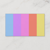 Kleurenband - zwart - kleuren visitekaartje (Achterkant)