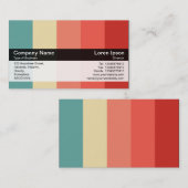 Kleurenband - zwart - kleuren visitekaartje (Voorkant / Achterkant)