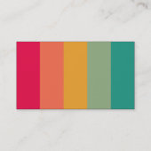 Kleurenband - zwart - kleuren visitekaartje (Achterkant)