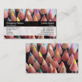 Kleurenband - zwart - kleurenpennen visitekaartje (Voorkant / Achterkant)