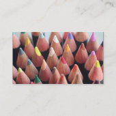 Kleurenband - zwart - kleurenpennen visitekaartje (Achterkant)