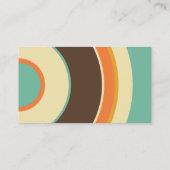 Kleurenband - zwart - kleurrijke cirkels 02 visitekaartje (Achterkant)