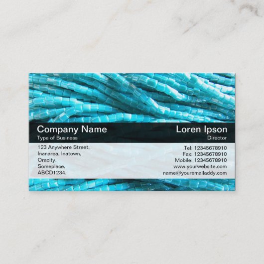 Kleurenband - zwart - omhulling visitekaartje (Voorkant)