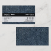 Kleurenband - zwart - oude blauwe jood visitekaartje (Voorkant / Achterkant)