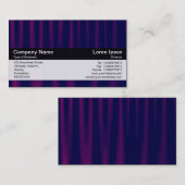 Kleurenband - zwart - Paarse drapery Visitekaartje (Voorkant / Achterkant)