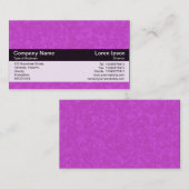 Kleurenband - zwart - Paarse steen Visitekaartje (Voorkant / Achterkant)