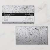 Kleurenband - zwart - Regen in mijn venster Visitekaartje (Voorkant / Achterkant)