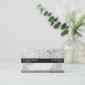 Kleurenband - zwart - Regen in mijn venster Visitekaartje (Staand voorkant)