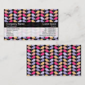 Kleurenband - zwart - Retrobladeren Visitekaartje (Voorkant / Achterkant)