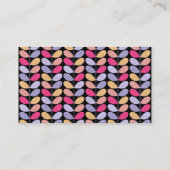 Kleurenband - zwart - Retrobladeren Visitekaartje (Achterkant)