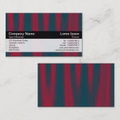 Kleurenband - zwart - rode drapery visitekaartje (Voorkant / Achterkant)