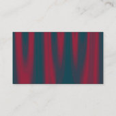 Kleurenband - zwart - rode drapery visitekaartje (Achterkant)